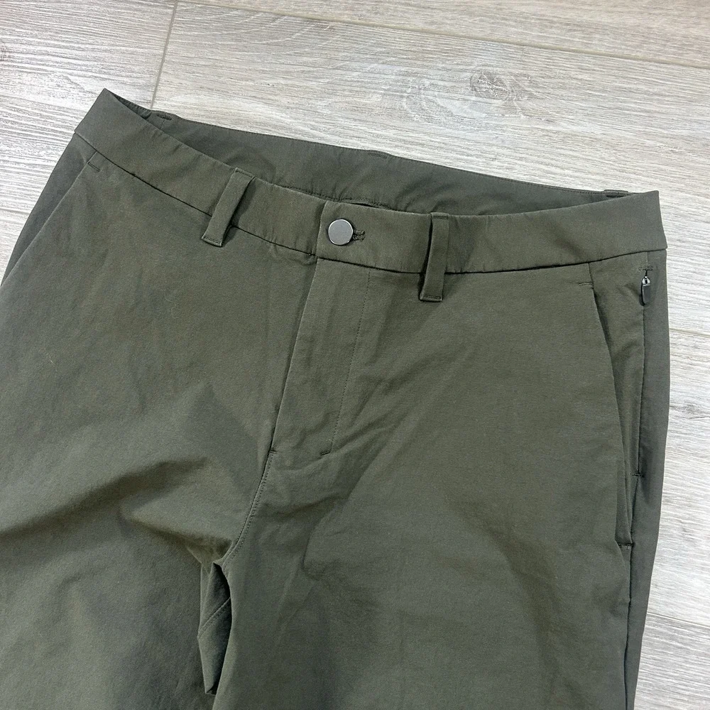 Lululemon ABC 31x31 Classic Fit Trouser Cotton VersaTwill Green LM5AX5S